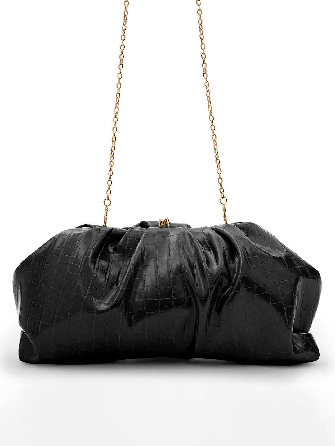 

MIRAGGIO Woman Black Textured Sling Bag