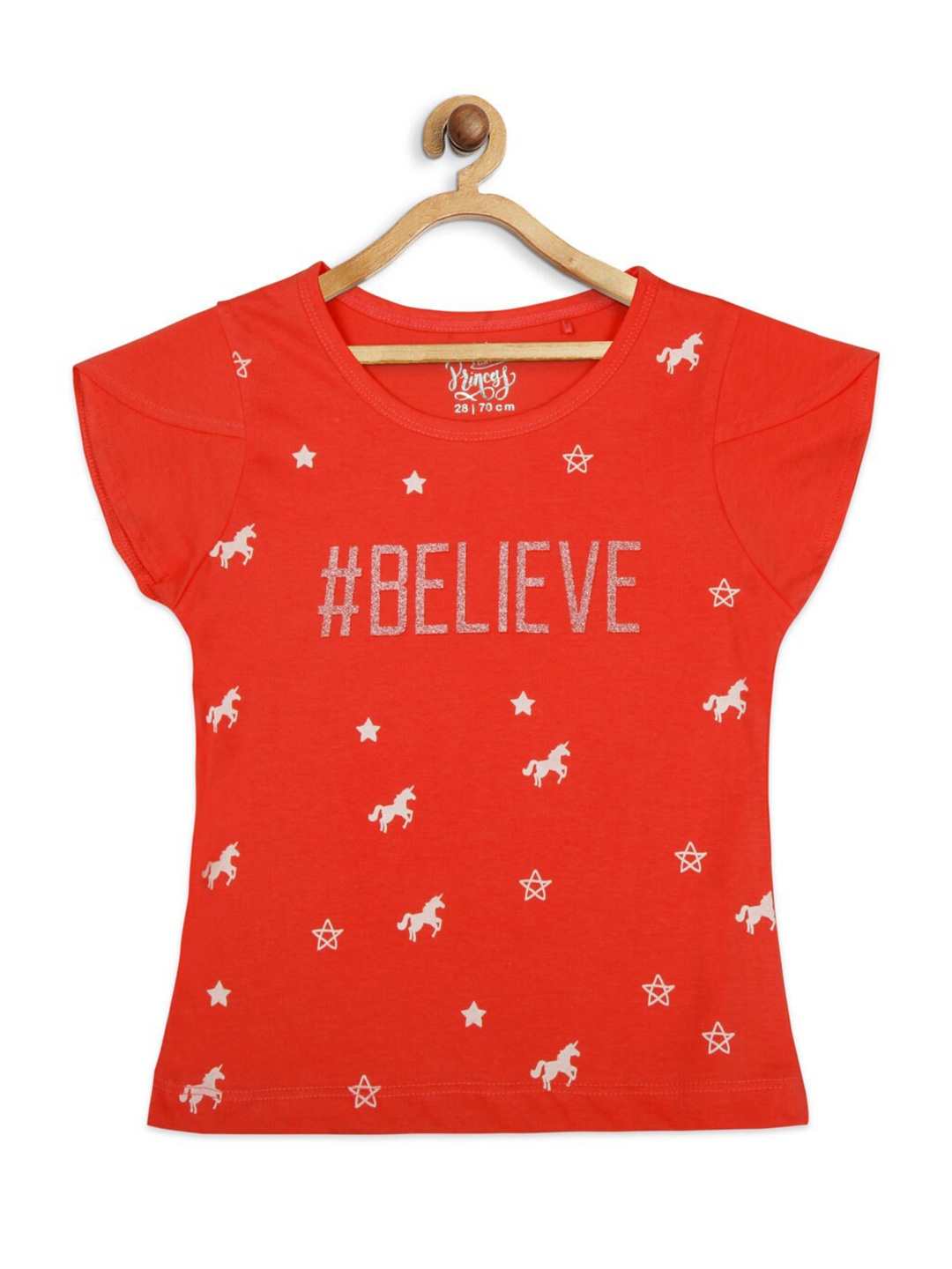 

Tiny Girl Girls Red & White Conversational Printed Top