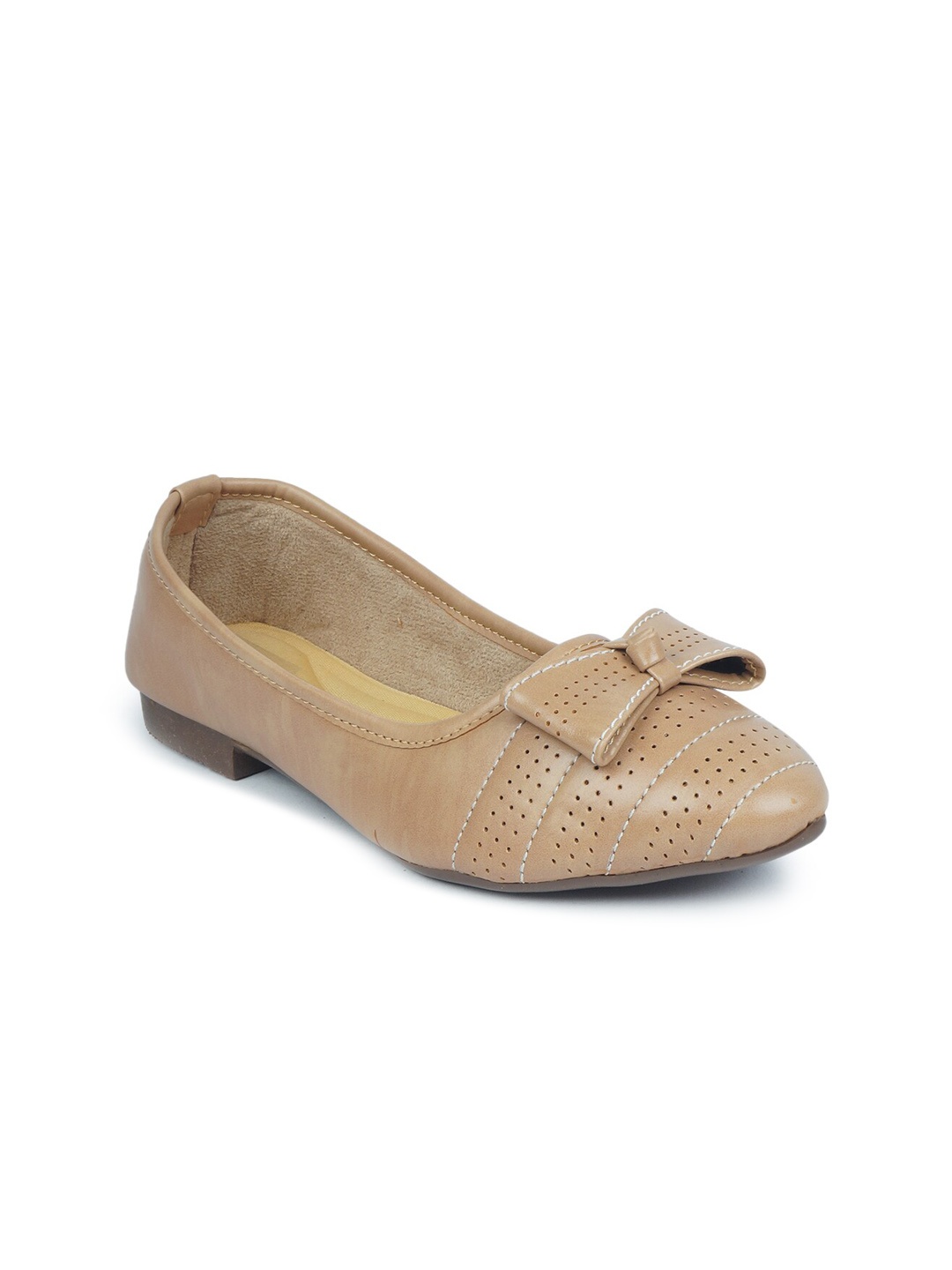 

The Desi Dulhan Women Brown Ethnic Ballerinas with Bows Flats