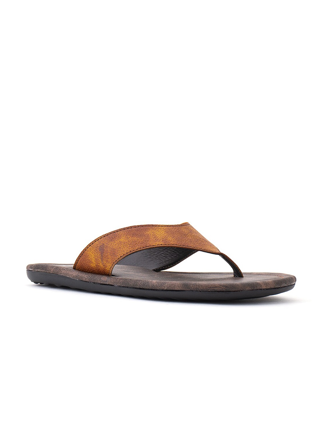 

Khadims Men Tan & Brown Thong Flip-Flops