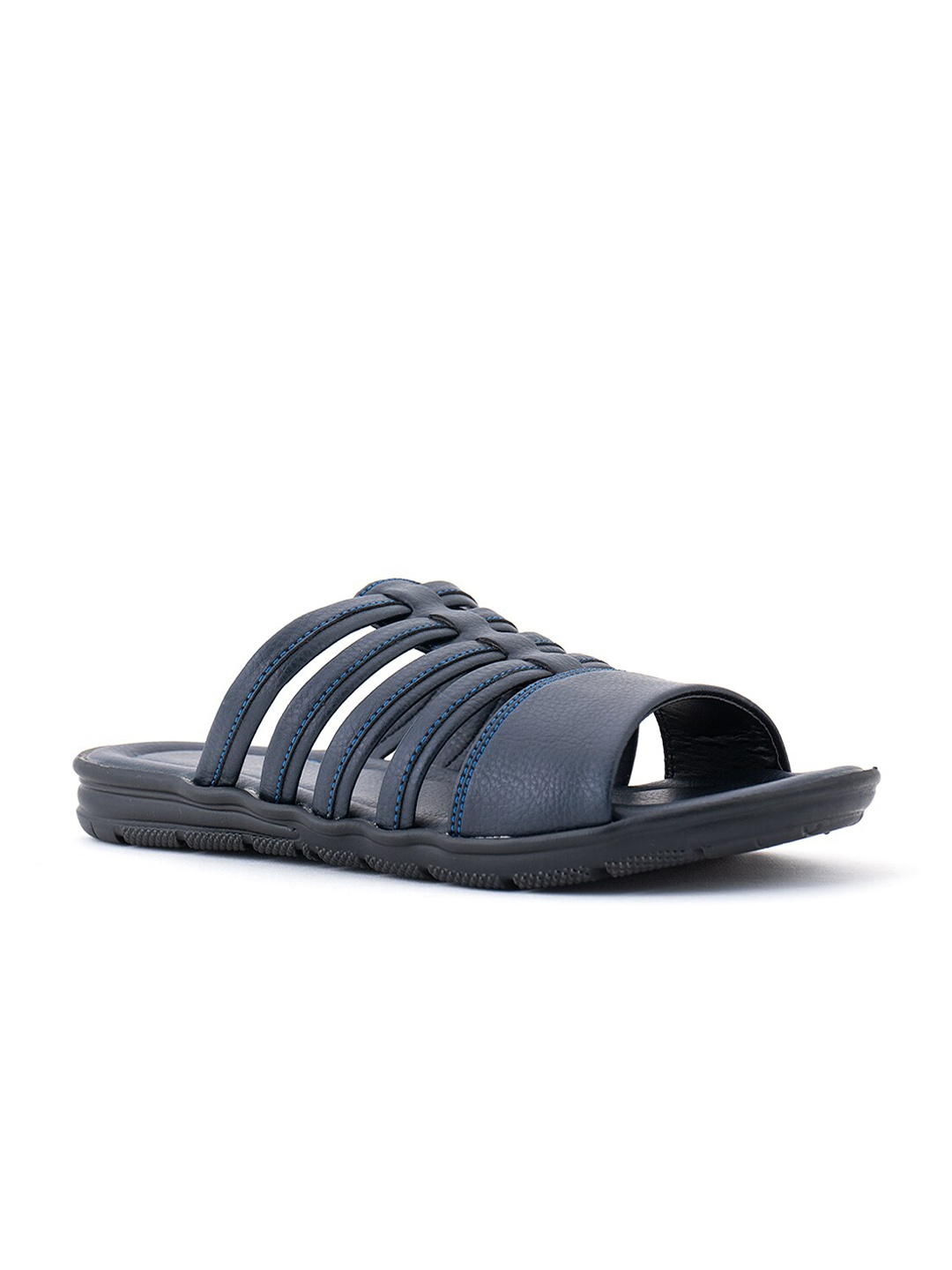 

Khadims Men Navy Blue Sliders