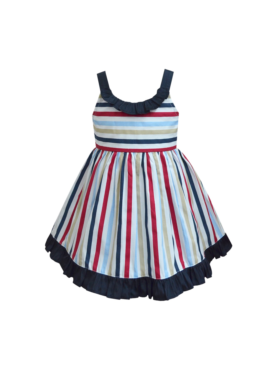 

A T U N Multicoloured Striped Dress, Multi