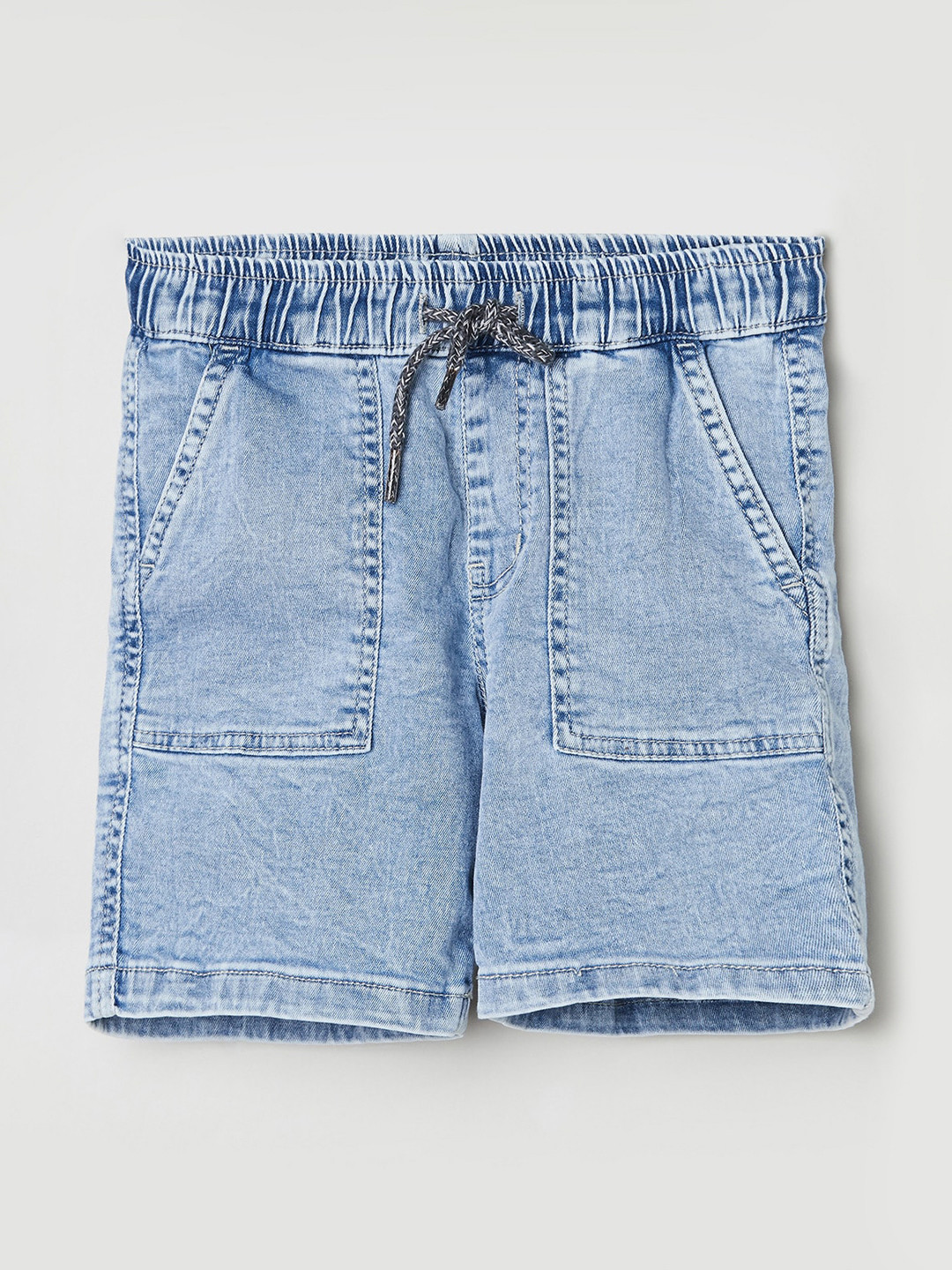 

max Boys Blue Washed Denim Shorts