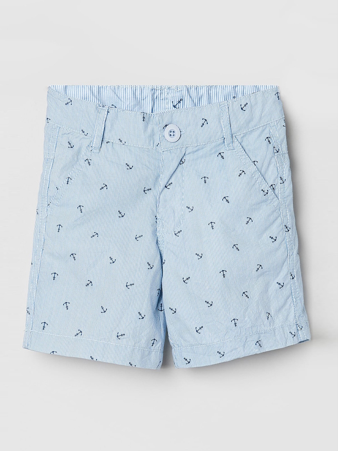 

max Boys Blue Conversational Printed Regular Shorts