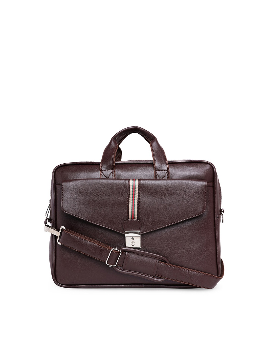 

MBOSS Unisex Brown Textured Laptop Bag