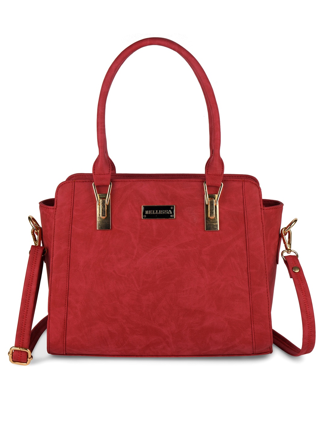 

Bellissa Red Structured Handheld Bag