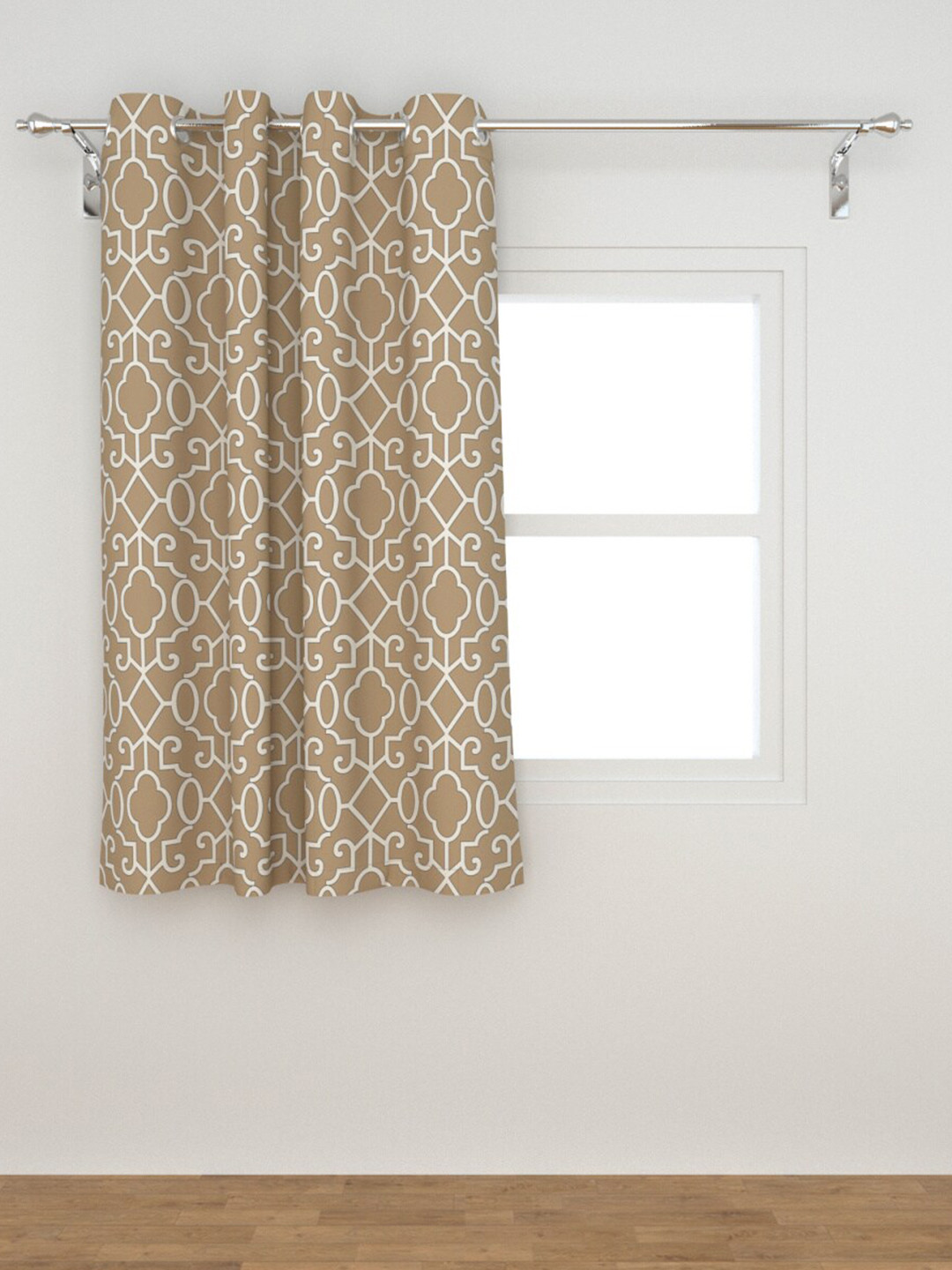 

Home Centre Beige & White Ethnic Motifs Window Curtain