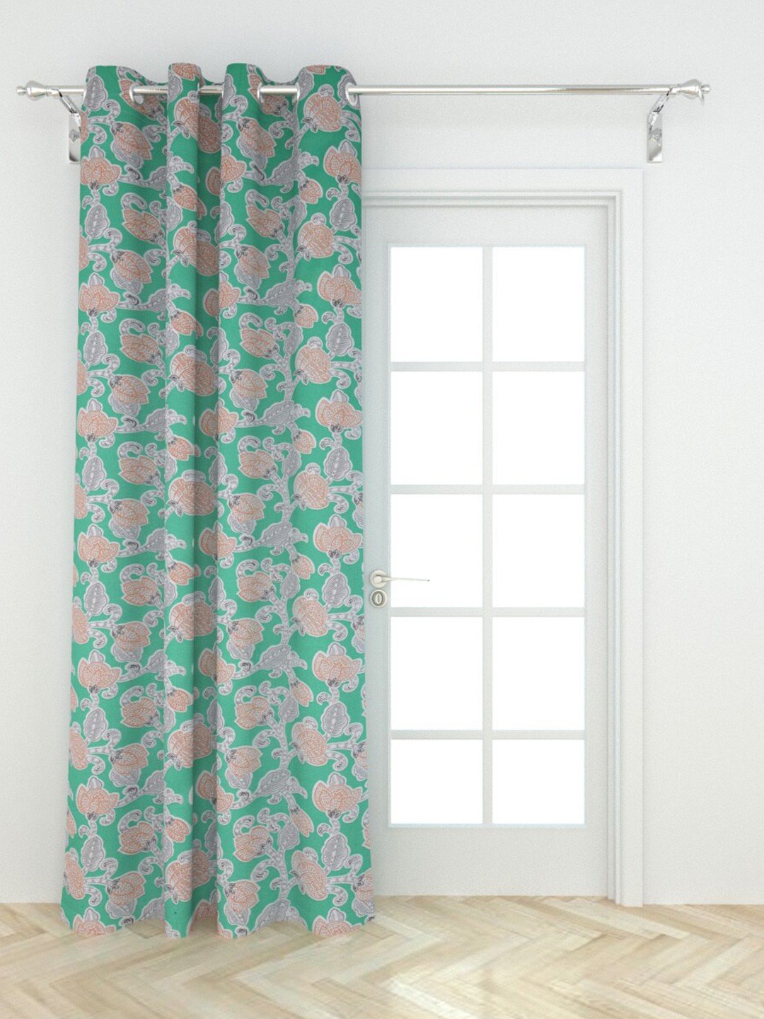 

Home Centre Teal & Grey Door Curtain