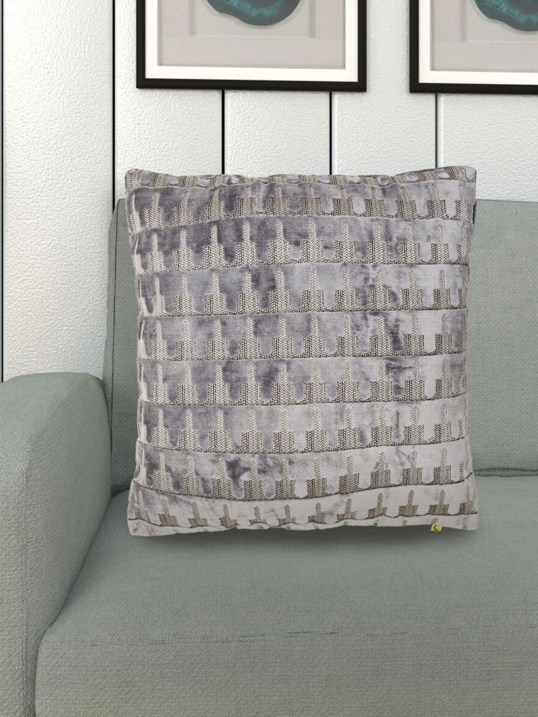 

Home Centre Grey Abstract Square Cushion Covers