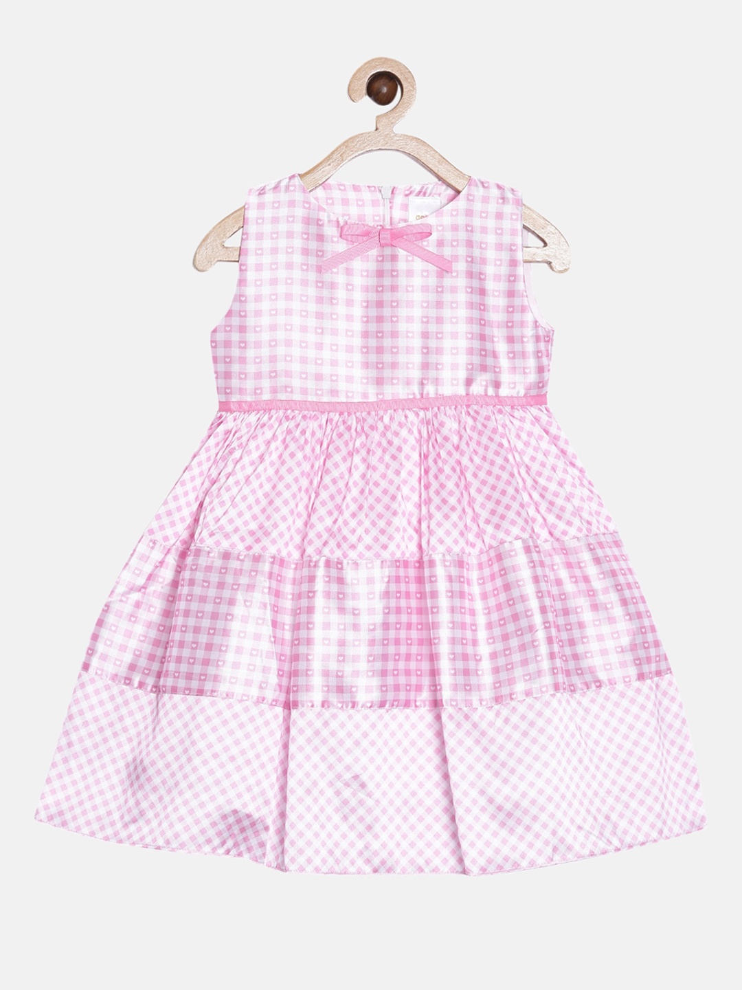 

Aomi Pink Checked Tafetta Pattern Dress