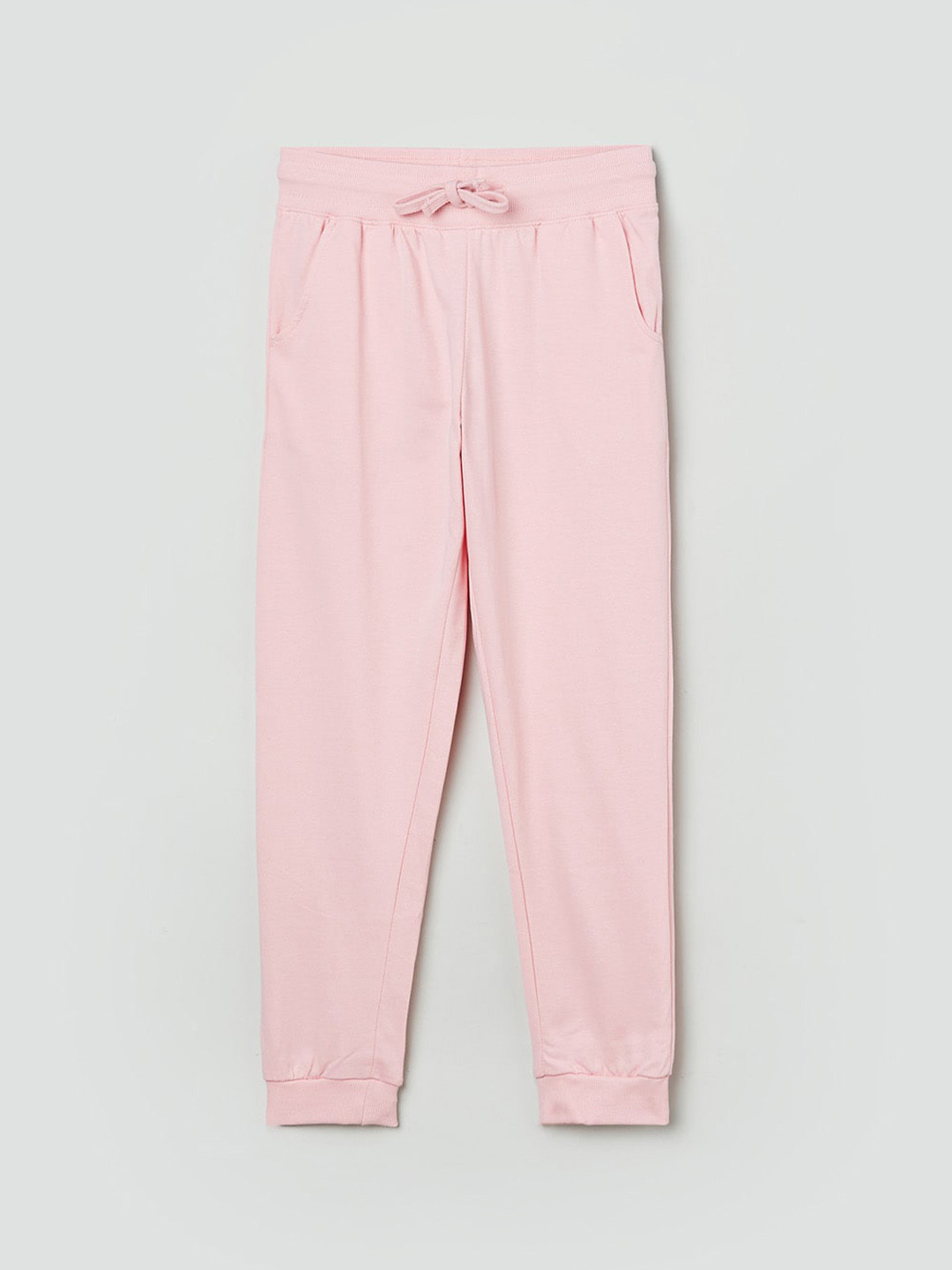 

max Girls Peach-Coloured Joggers Trousers