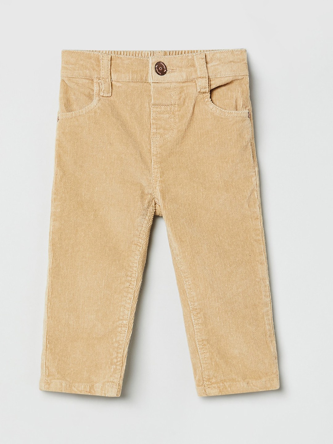 

max Boys Beige Cotton Trousers