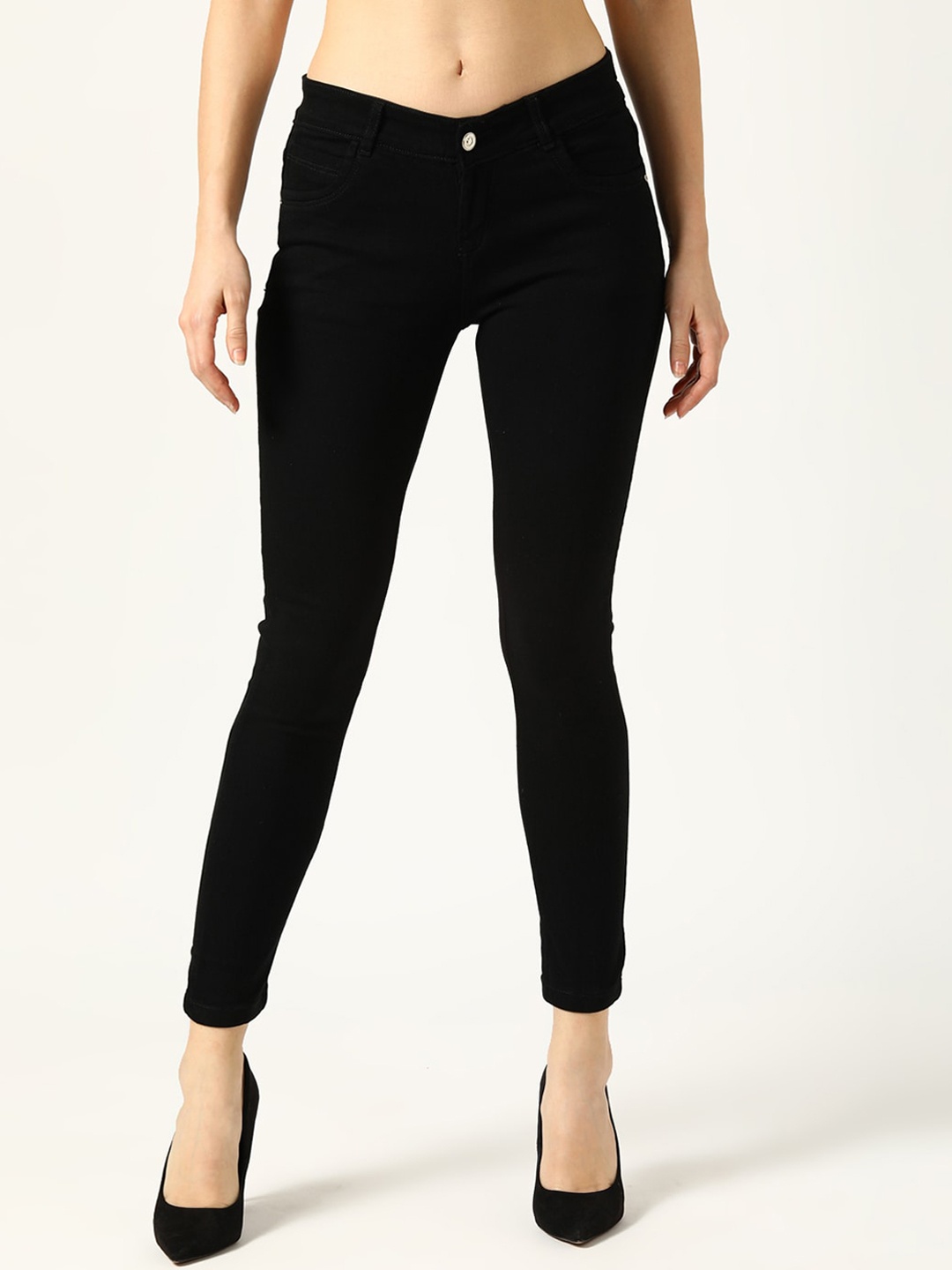 

V2 Value & Variety Women Black Slim Fit Jeans