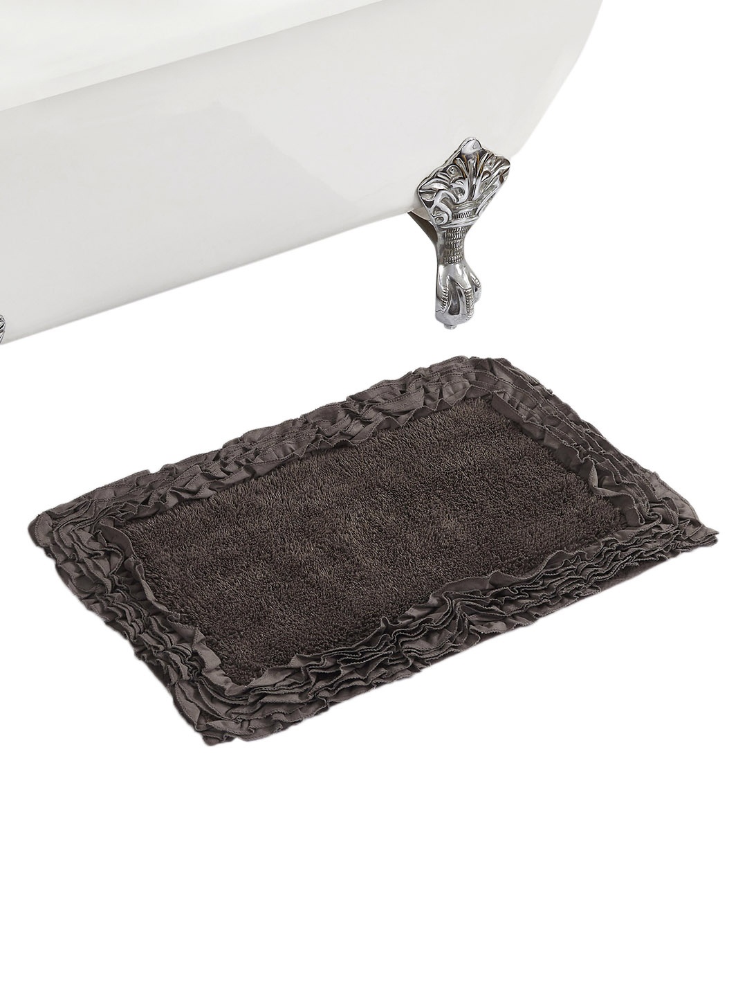 

Home Centre Grey Corsica Fuzzy Cotton Bath Mat