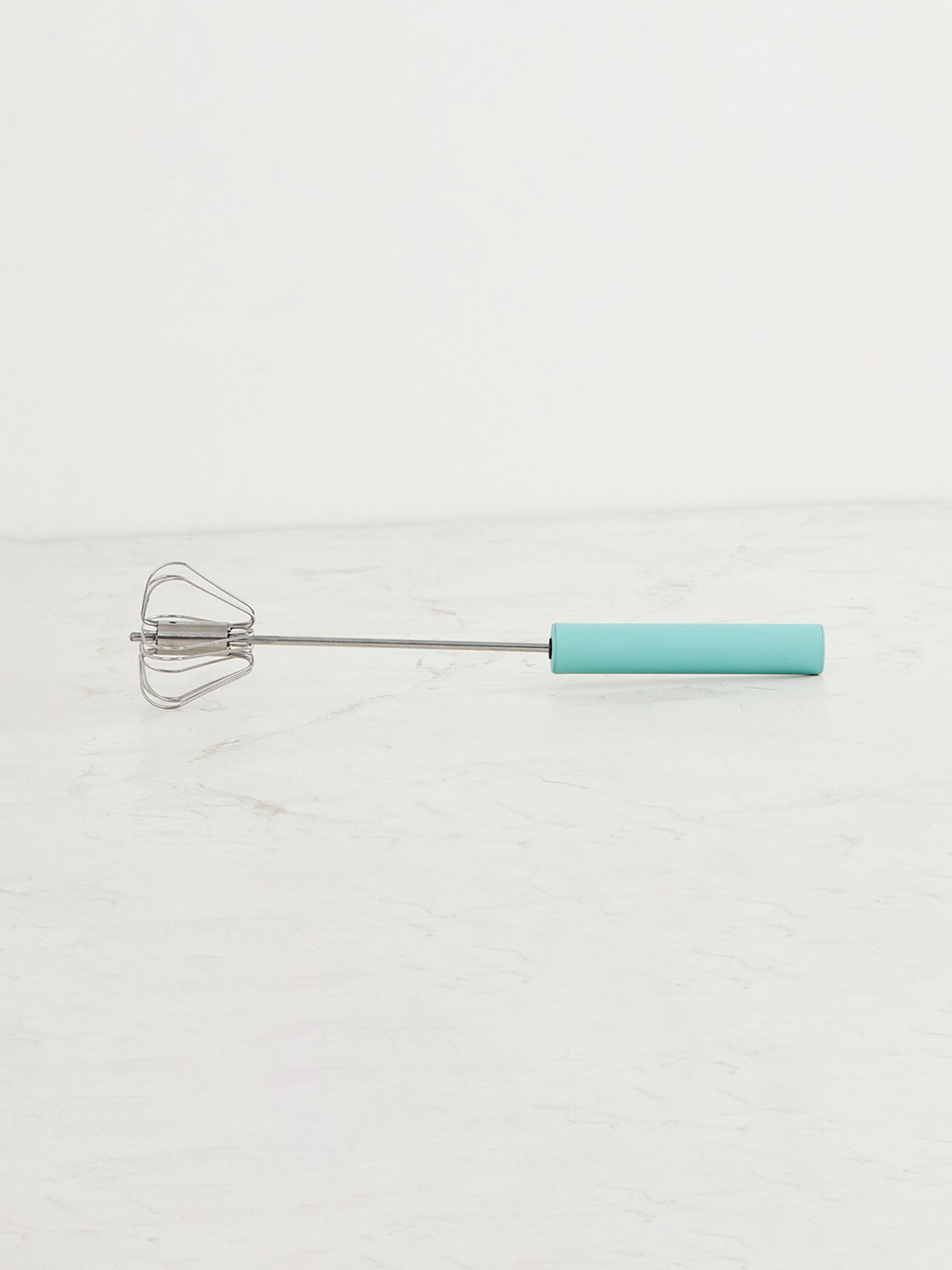 

Home Centre Teal Green & Steel-Toned Solid Stainless Steel Hand Mixer