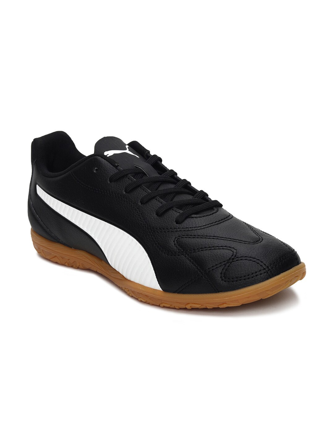 

Puma Men Black Football Non-Marking Monarch II IT Shoes