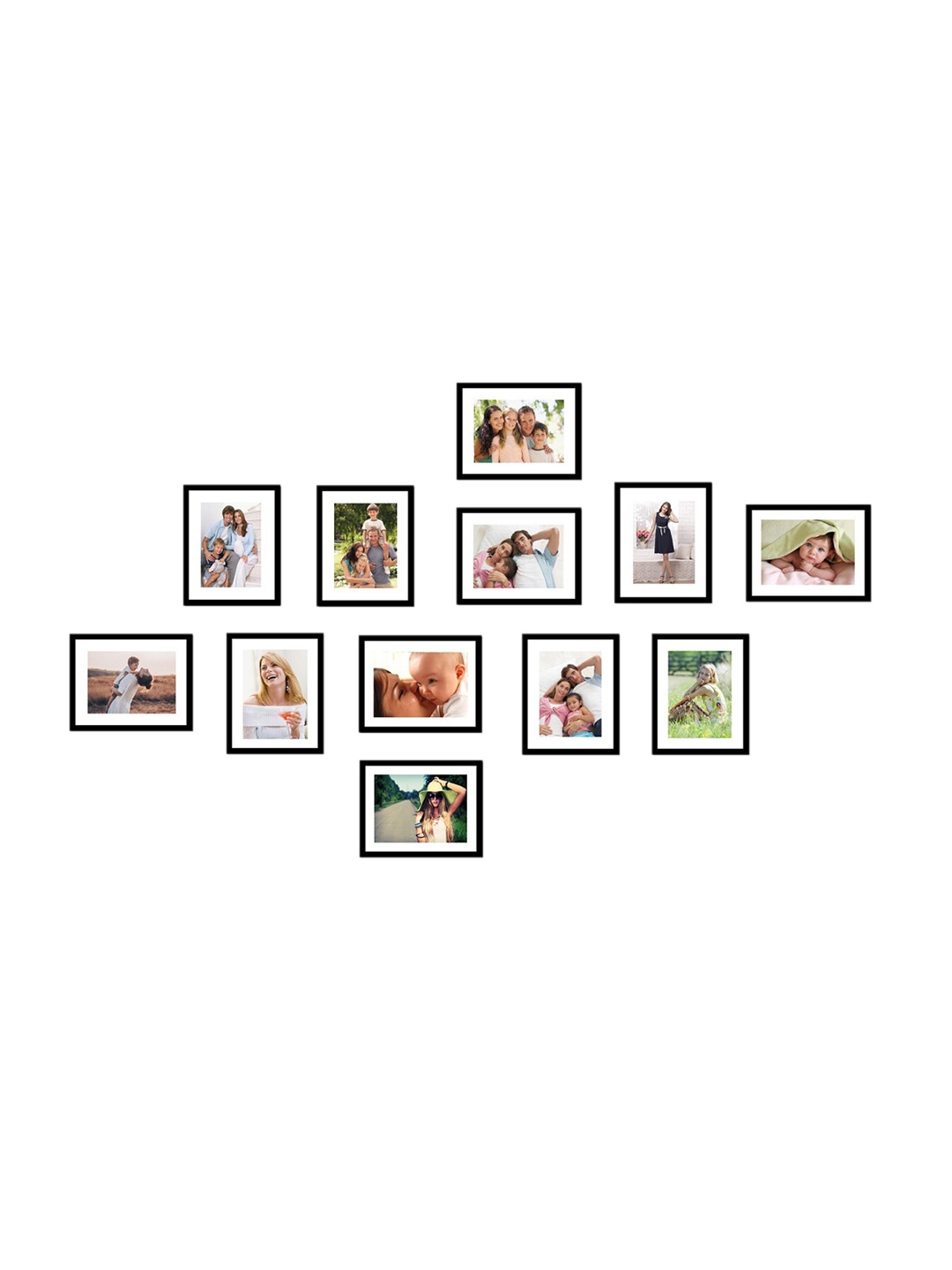 

Home Centre Set Of 12 Wall Photo Frames, White