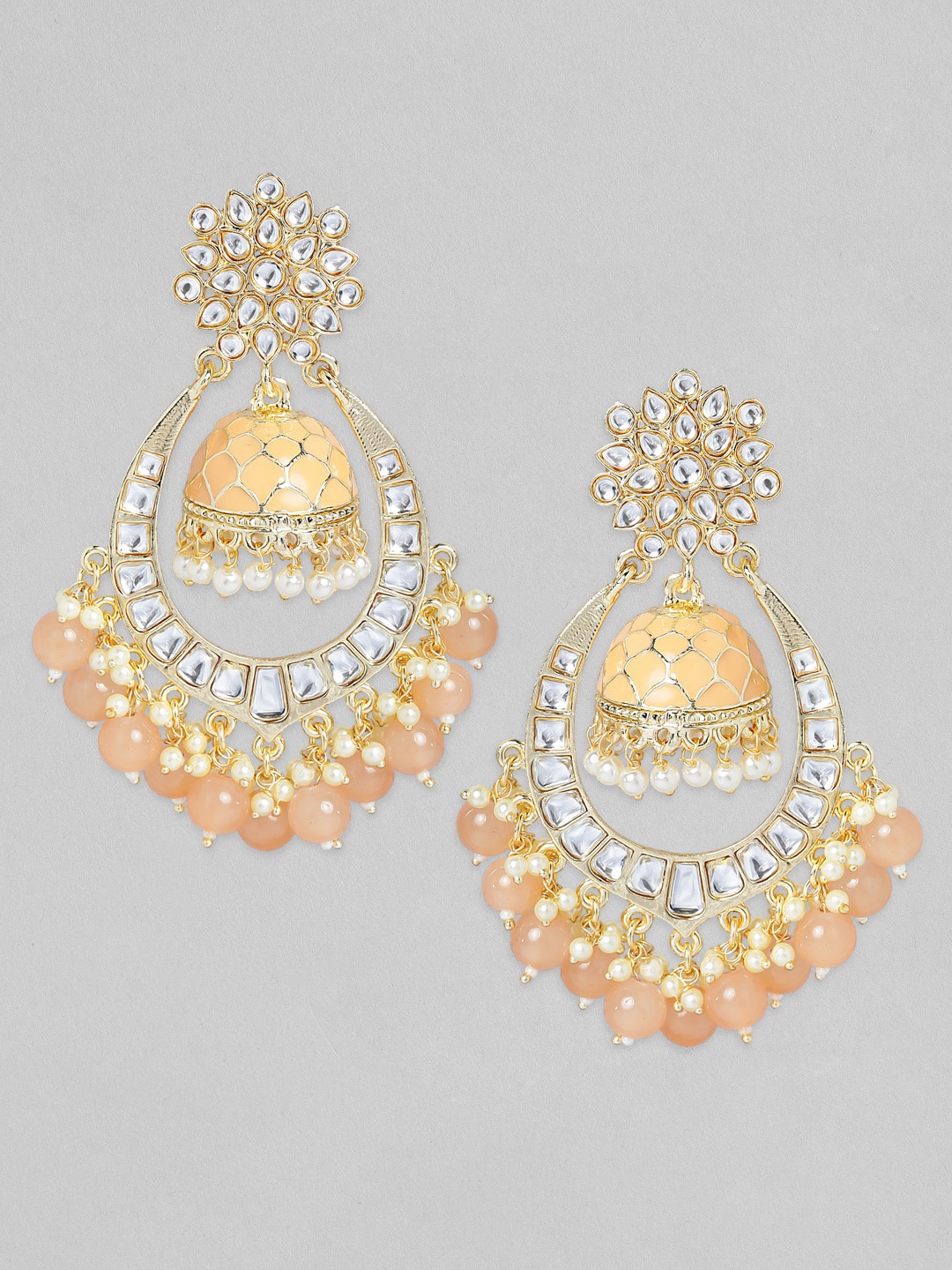 

Rubans Gold-Plated Dome Shaped Chandbalis