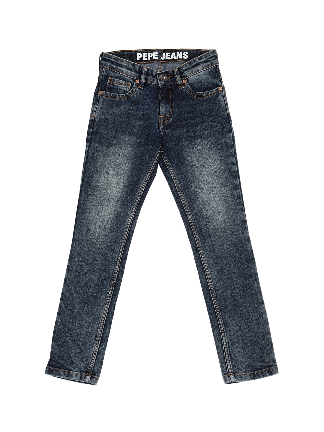 

Pepe Jeans Boys Black Slim Fit Low Distress Heavy Fade Jeans