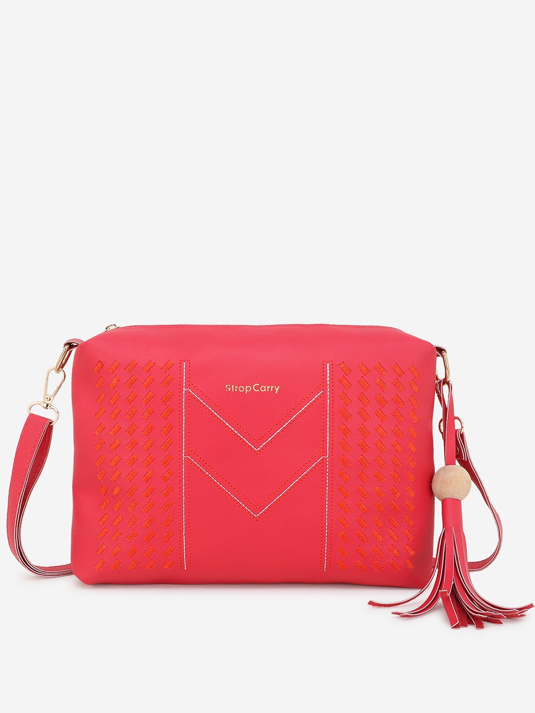 

Stropcarry Pink Structured Sling Bag