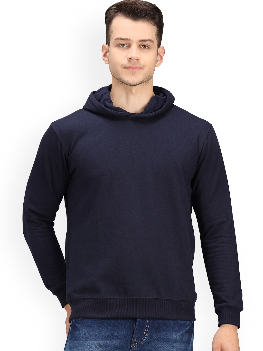 

Ratans Men Blue Hooded Sweatshirt