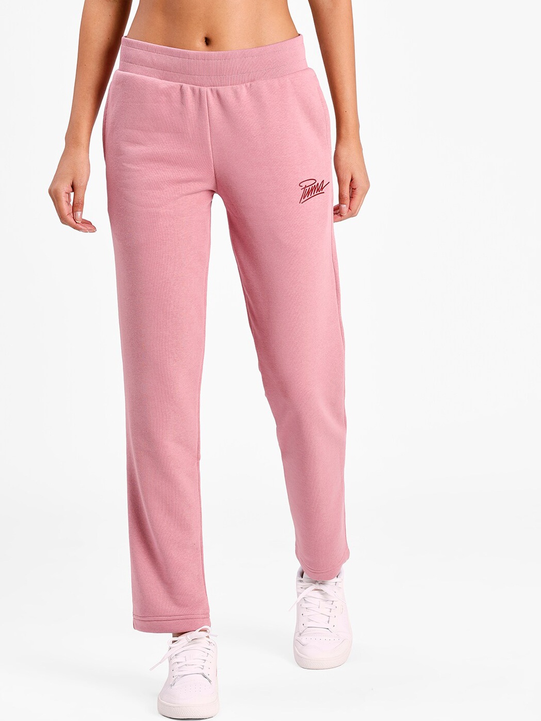 

Puma Women Taupe Cotton Solid Sweat Pants