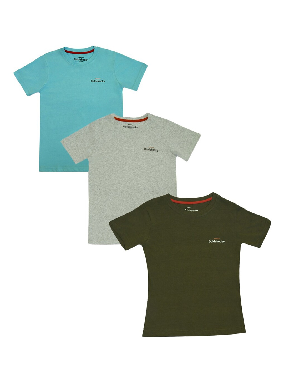 

DukieKooky Boys Multicoloured V-Neck T-shirt, Multi