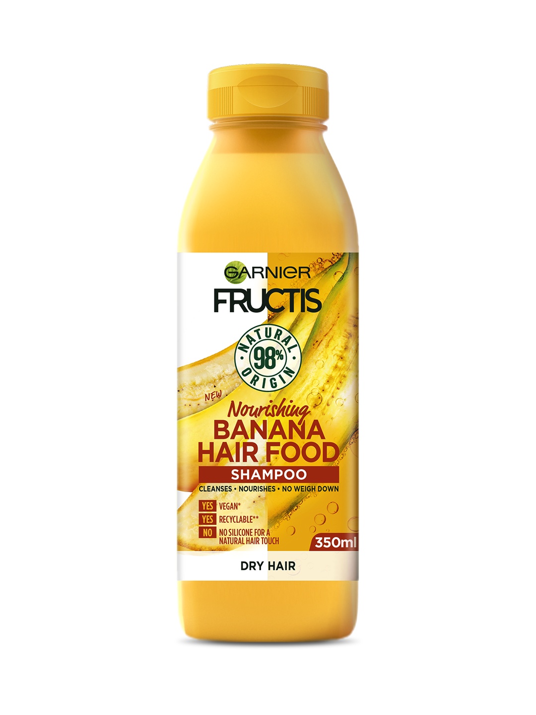 

Garnier Fructis Hair Food - Nourishing Banana Shampoo For Dry Hair 350ml, Yellow
