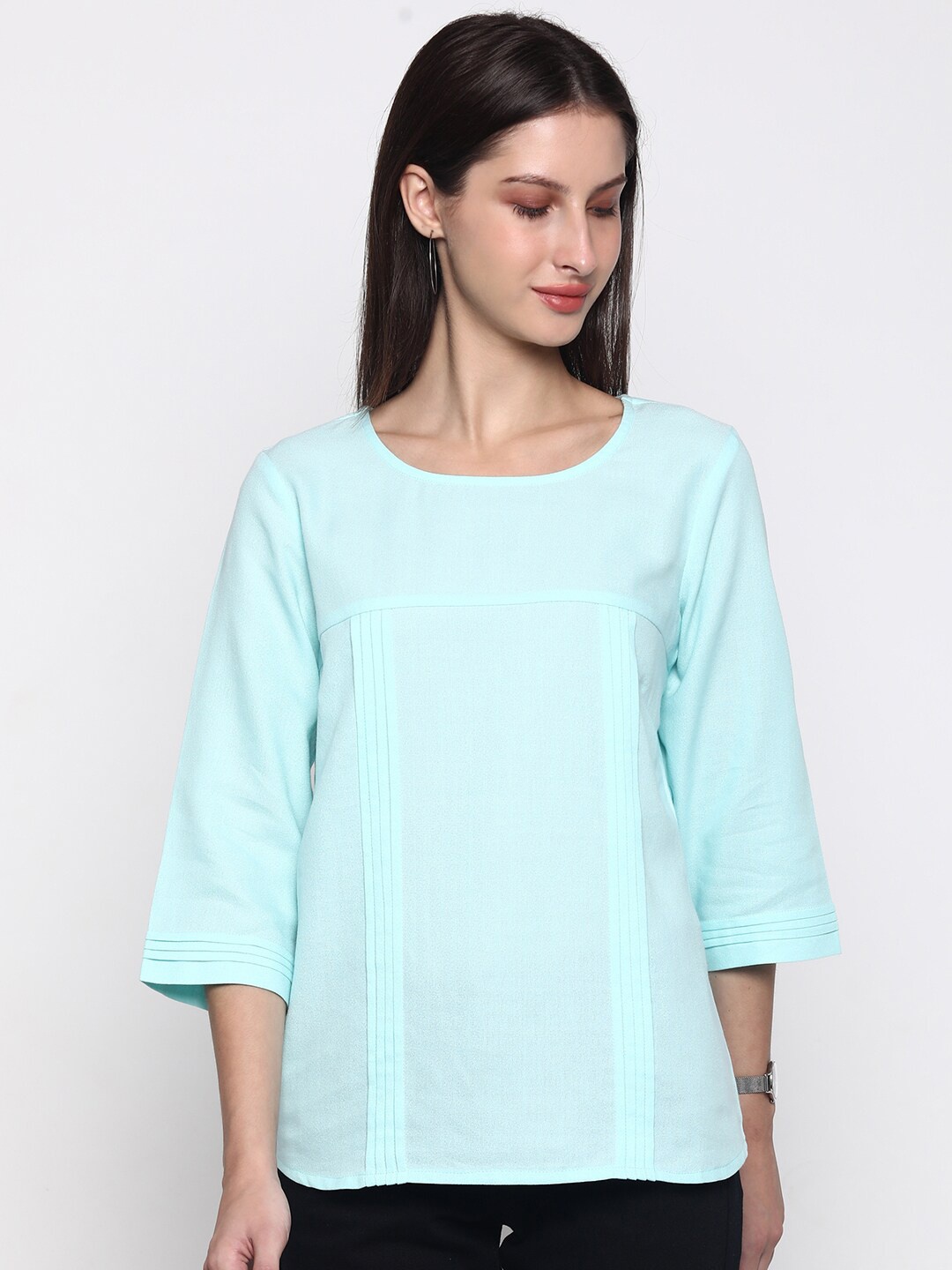 

CINNAMON CLOSET Sea Green Regular Top