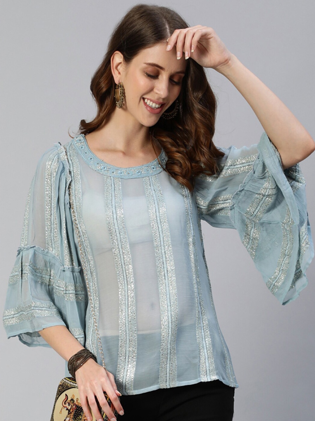 

Ishin Blue Regular Top