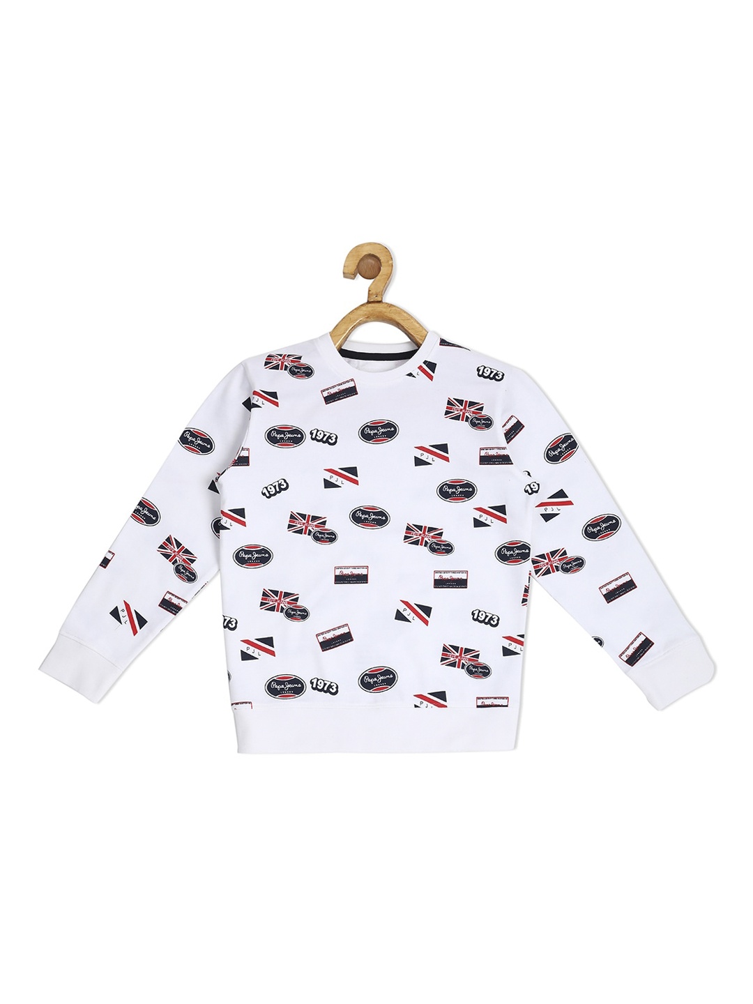 

Pepe Jeans Boys White Printed Sweatshirt
