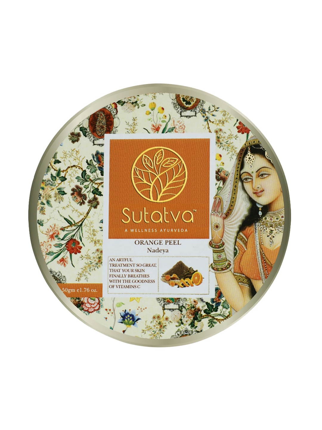 

Sutatva Unisex Orange Peel Scrub 50 gm, Rust