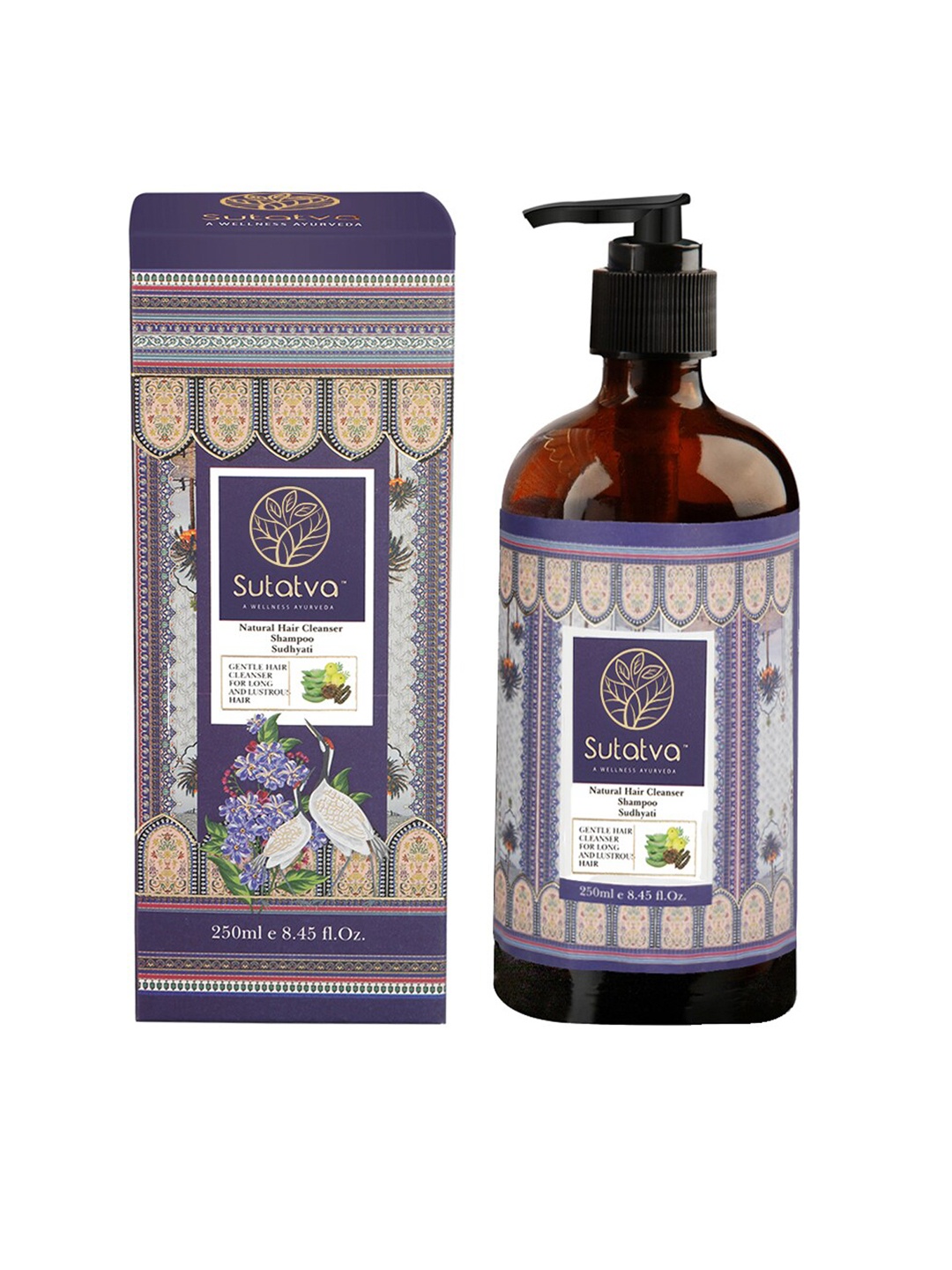 

Sutatva Natural Hair Cleanser Shampoo - 250 ml, Blue