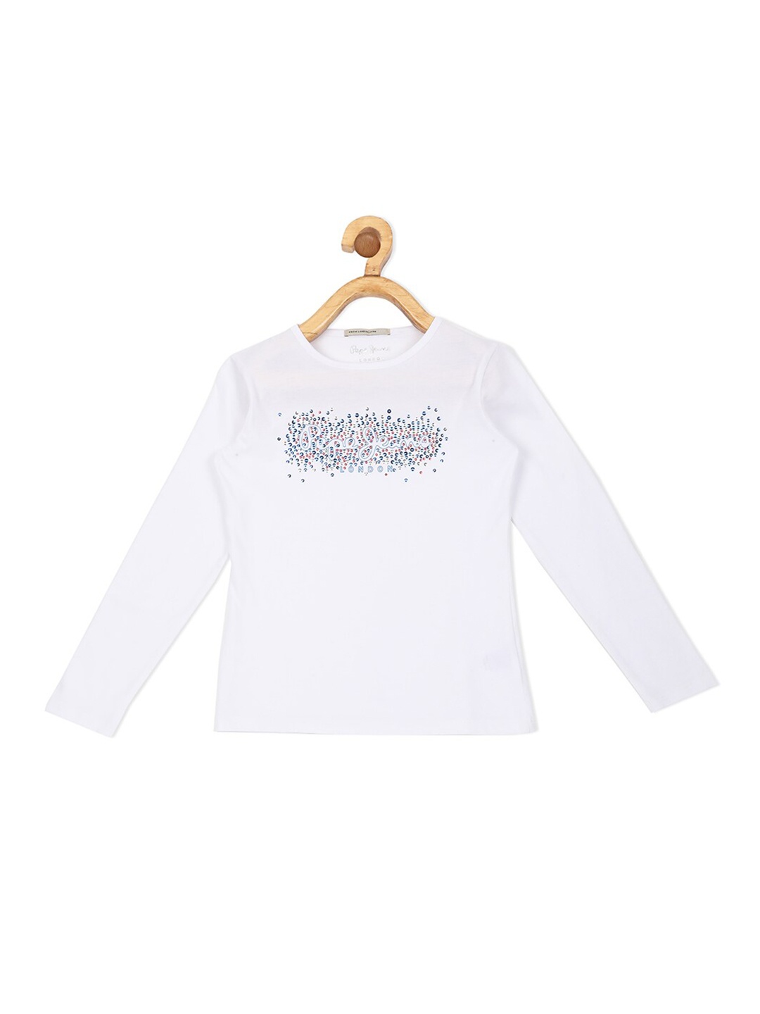 

Pepe Jeans Girls Off White Typography Printed T-shirt