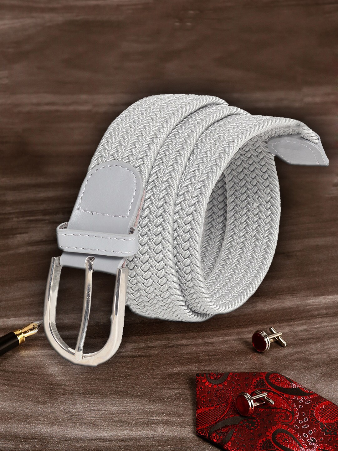 

MUTAQINOTI Unisex Grey Belt