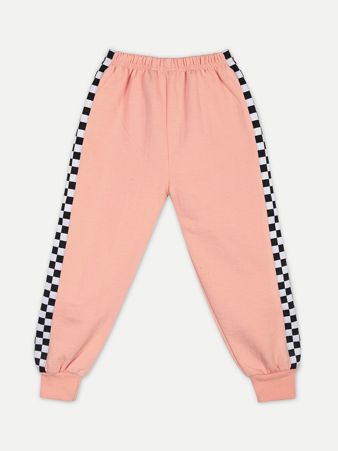 

Cutiekins Kids Peach-Coloured Cotton Solid Joggers