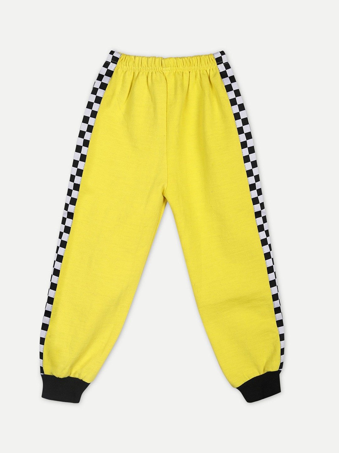 

Cutiekins Kids Yellow Solid Joggers with Panel