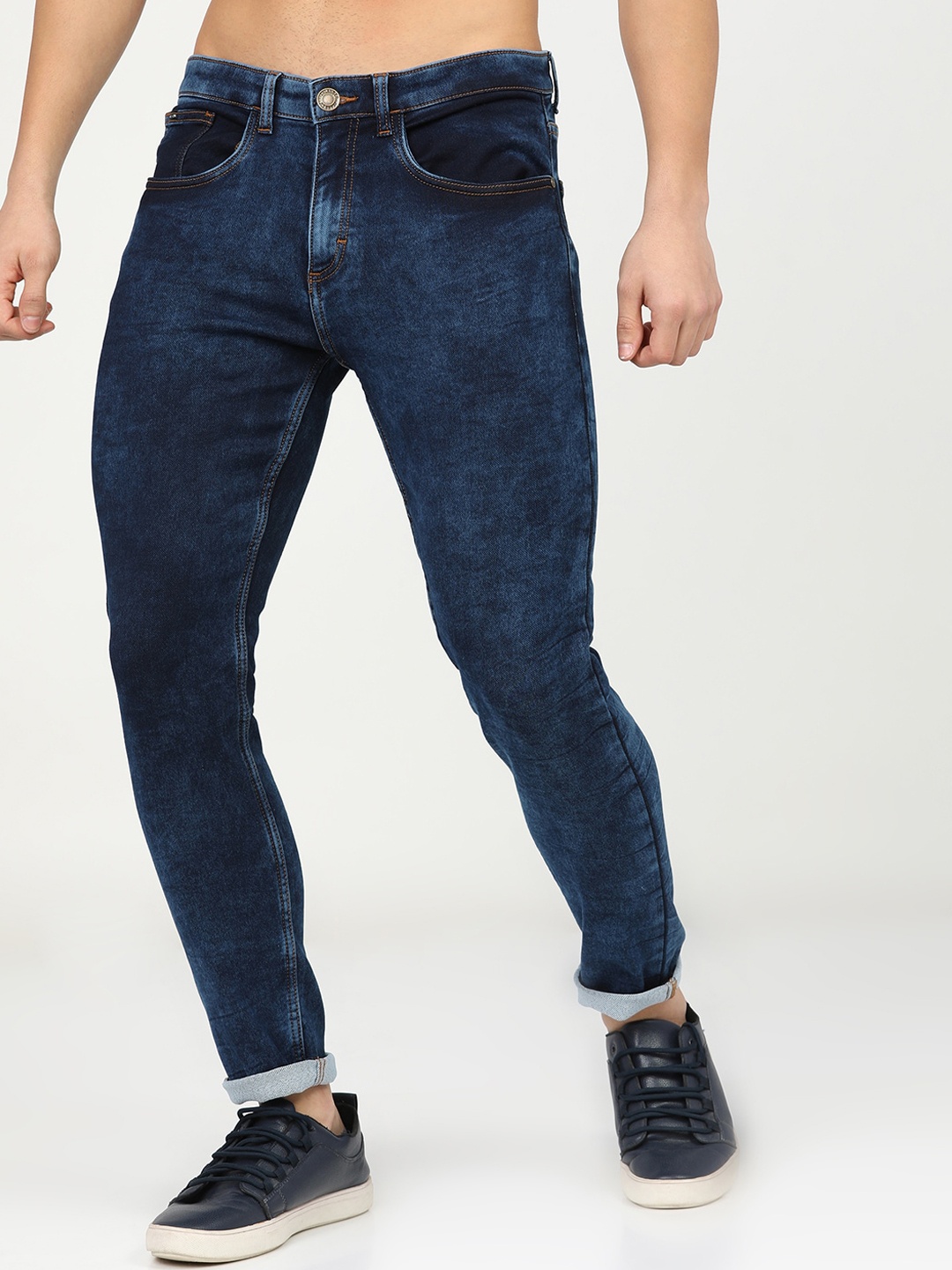 

HIGHLANDER Men Blue Tapered Fit Stretchable Jeans