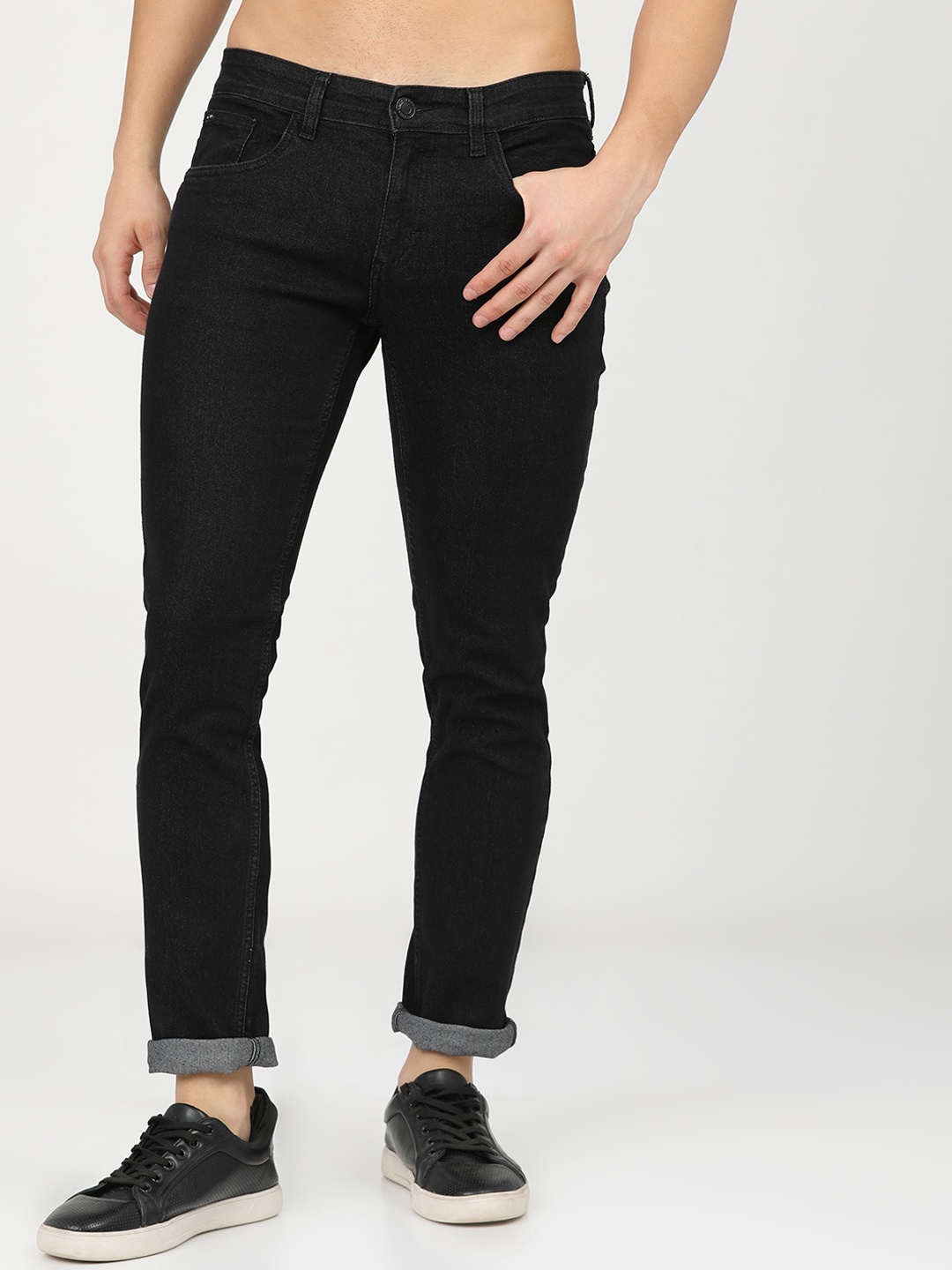 

HIGHLANDER Men Black Slim Fit Stretchable Jeans