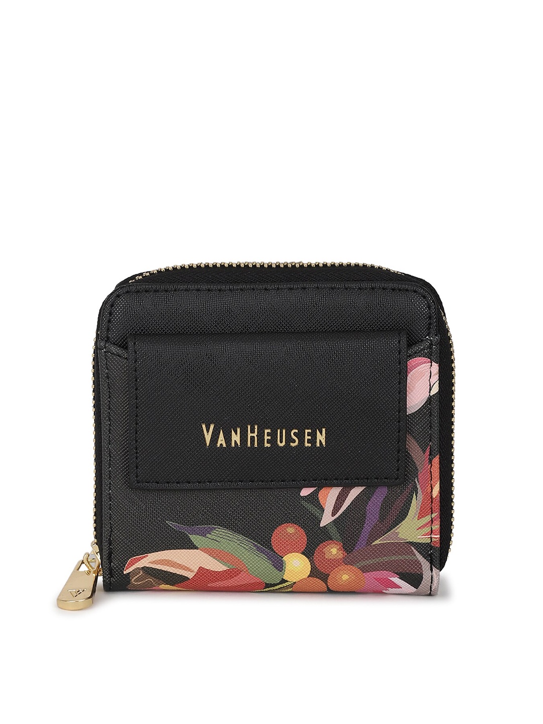 

Van Heusen Black Floral Printed Zip Around Wallet