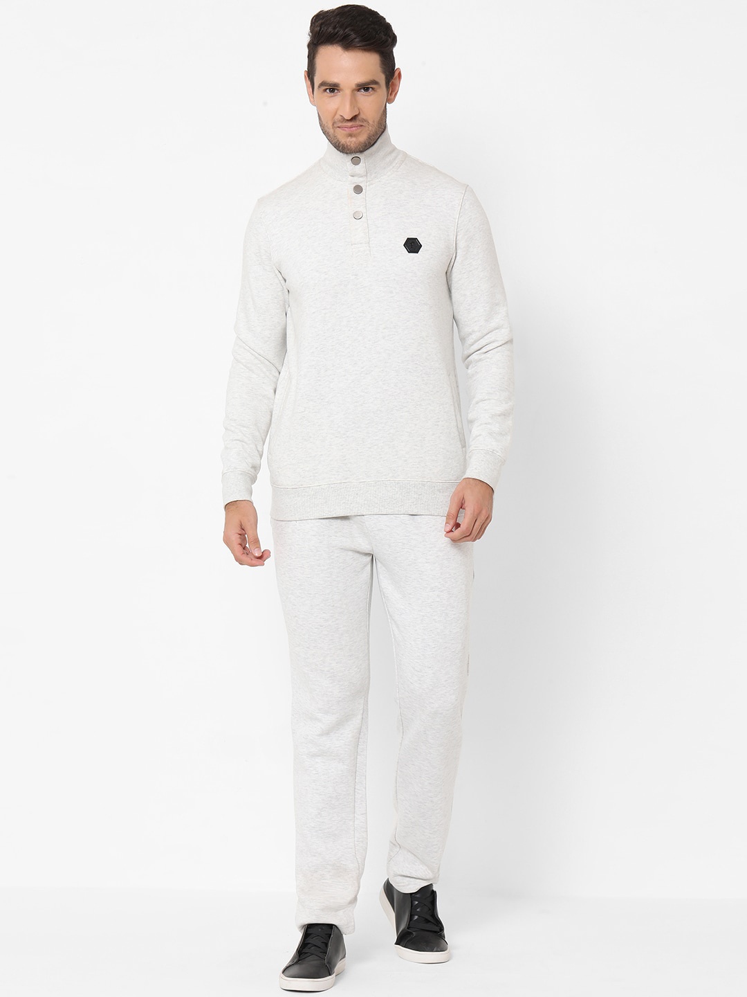 

Sweet Dreams Men Off White Solid Track Suit