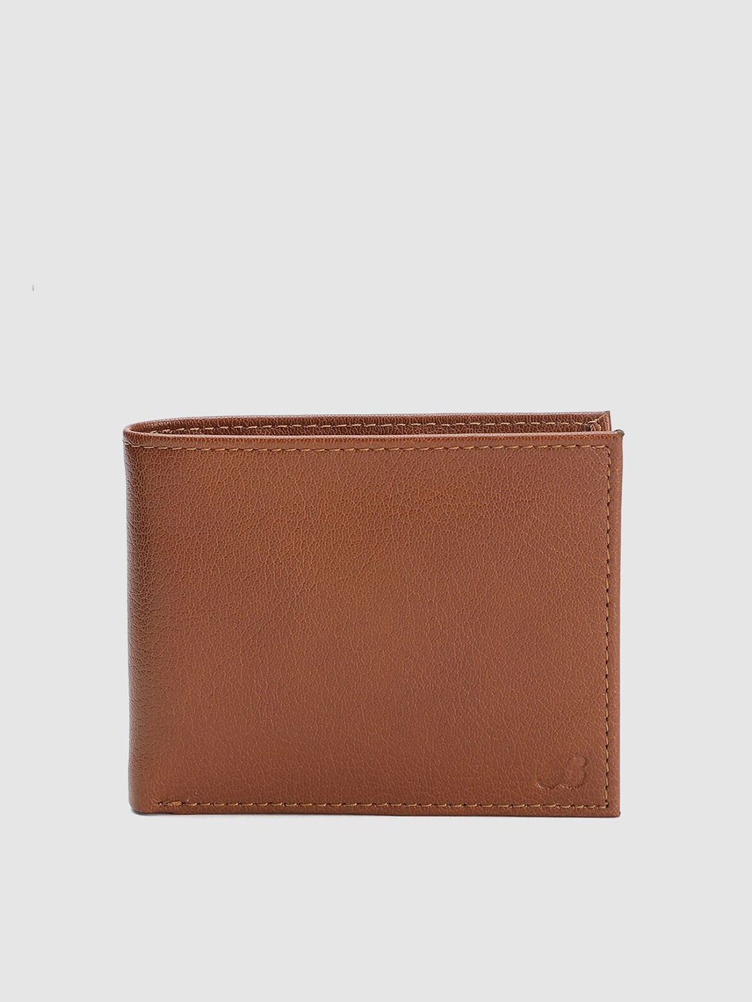 

Bata Men Brown Solid Leather Two Fold Wallet