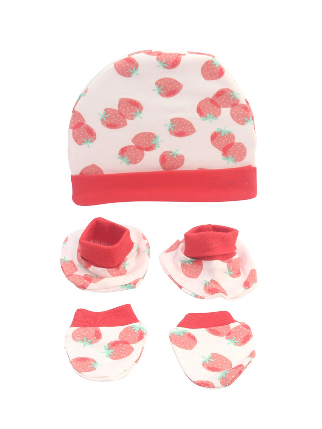 

Spiky Unisex Kids Pink Set of Caps, Socks & Bootiess