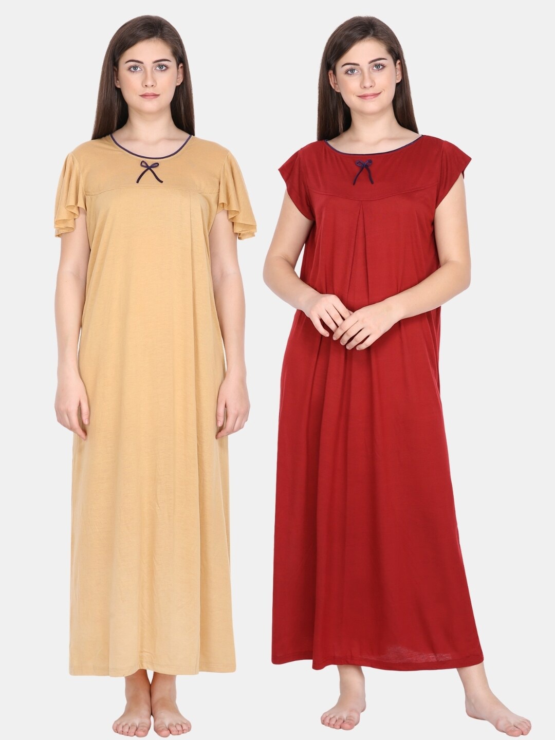 

Klamotten Pack of 2 Maxi Nightdress, Yellow
