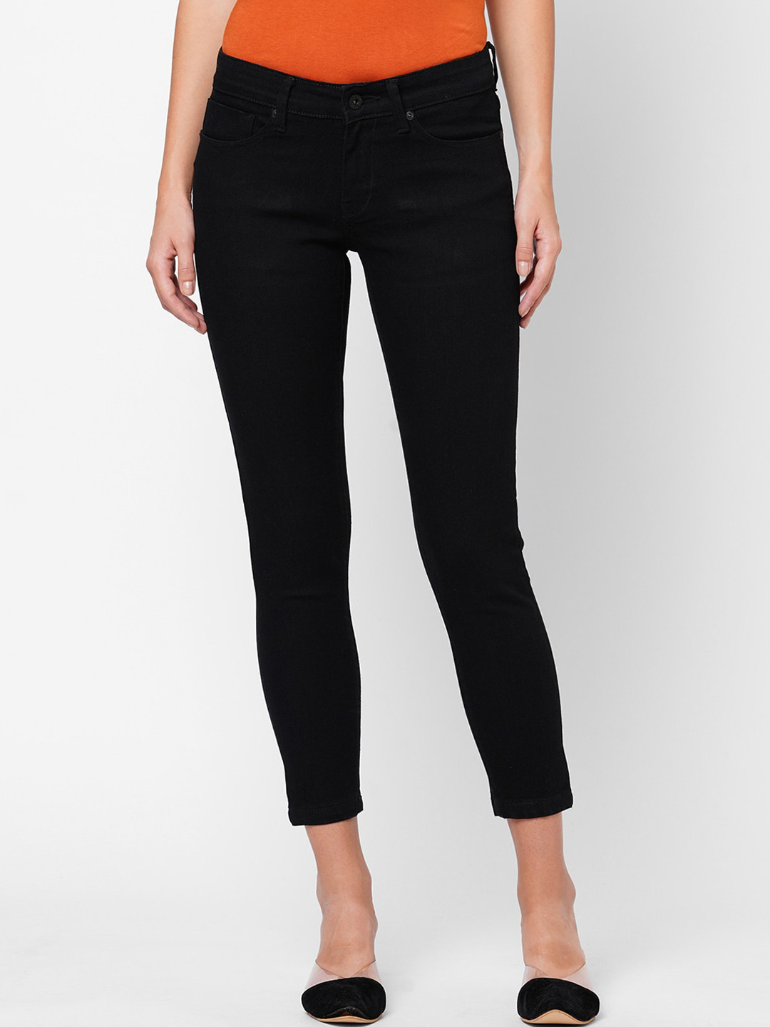 

Pepe Jeans Women Black Skinny Fit Jeans