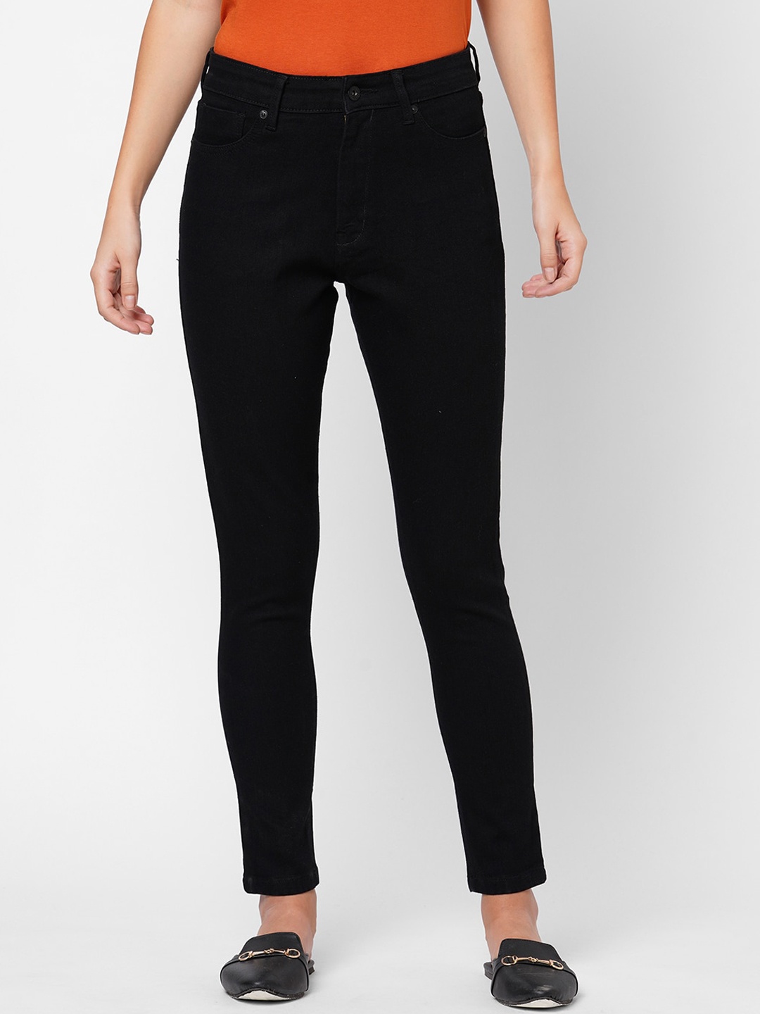 

Pepe Jeans Women Black Skinny Fit High-Rise Jeans