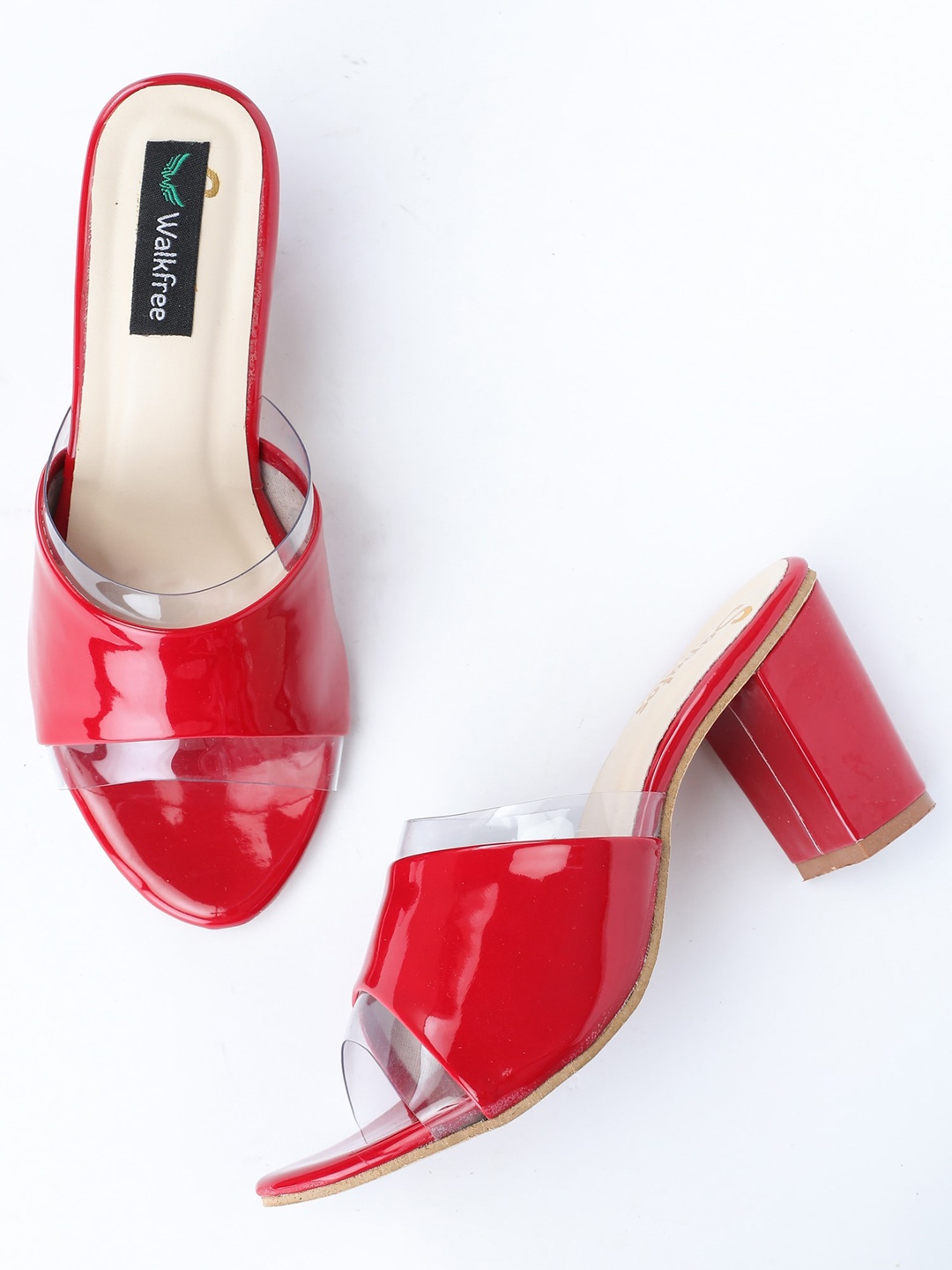 

Walkfree Red Block Mules