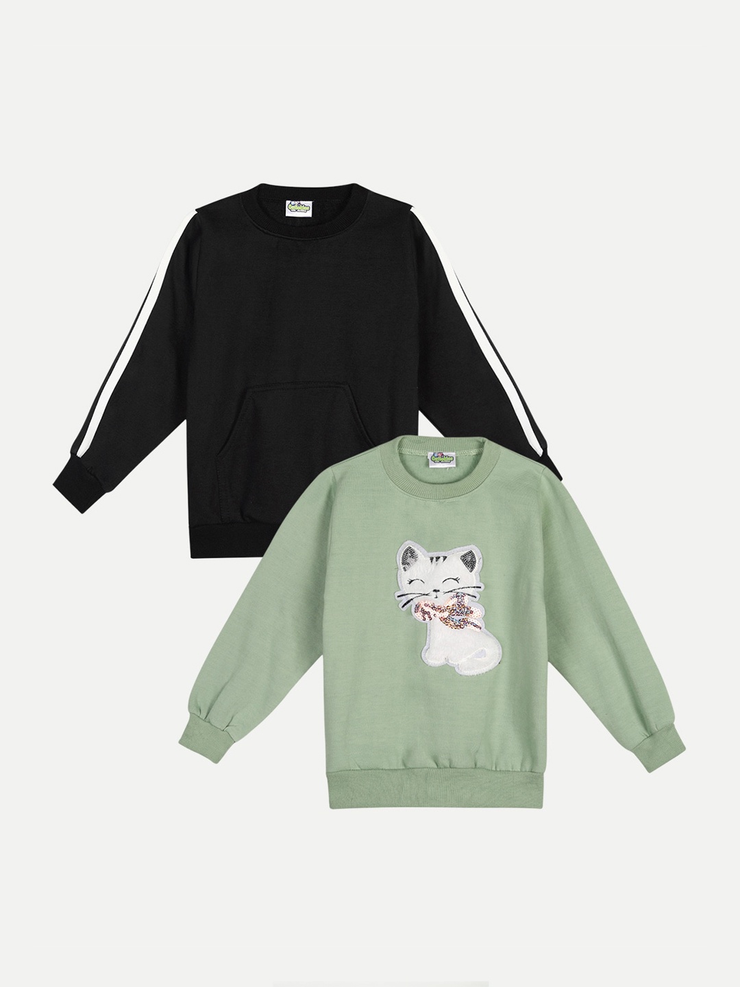 

Cutiekins Unisex Kids Black Sweatshirt