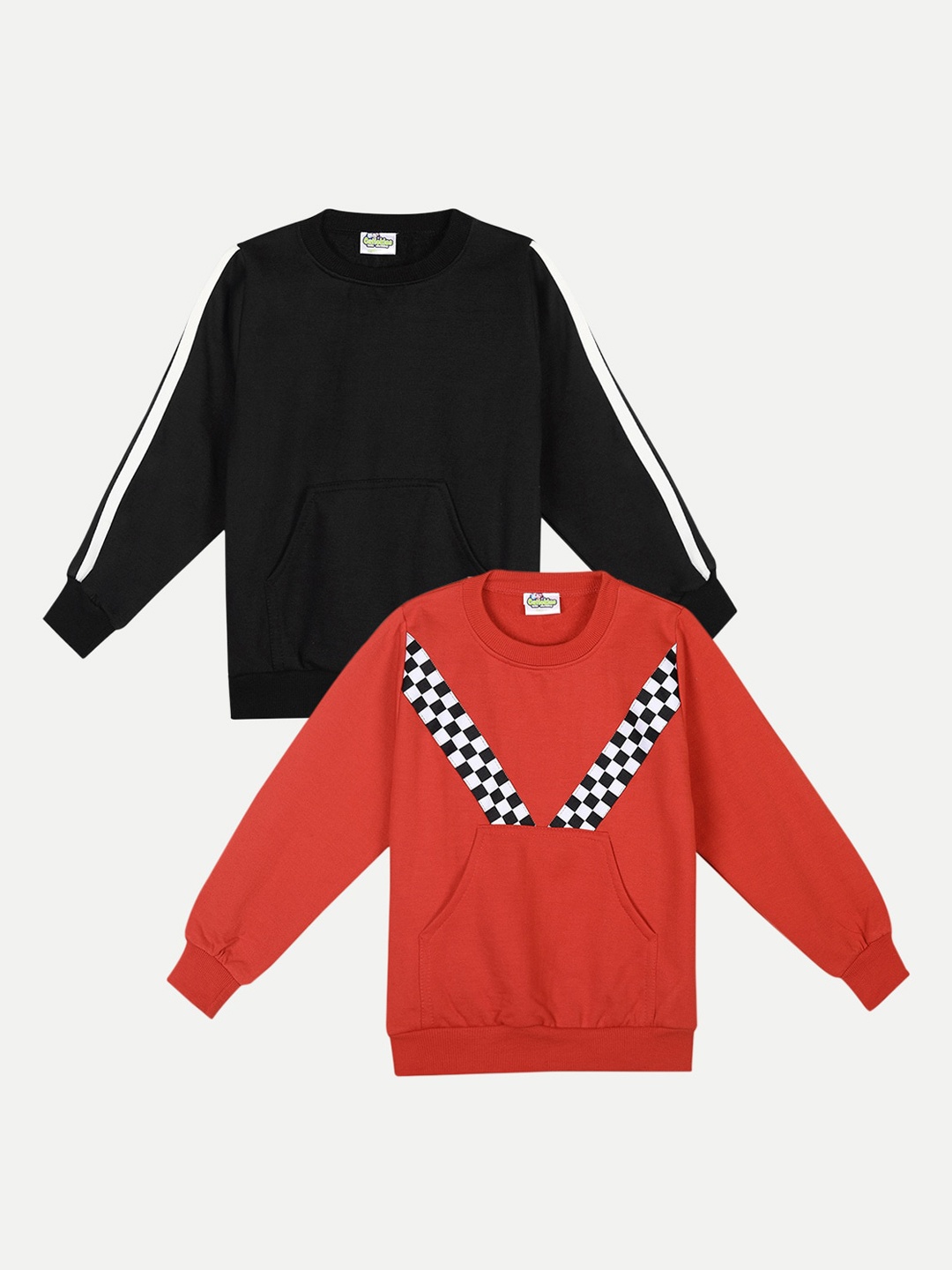 

Cutiekins Kids Black & Red Pack of 2 Sweatshirt