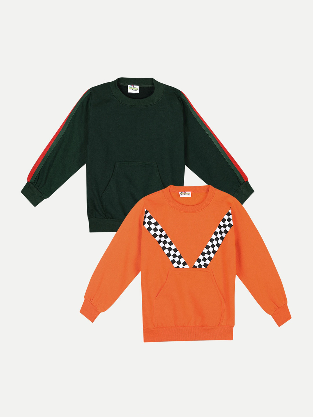 

Cutiekins Unisex Kids Pack Of 2 Sweatshirts, Green